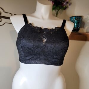 Black Lace Camisole Bra